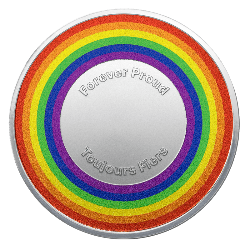 Image for 1/2 oz TD Pride Silver Round from TD Precious Metals